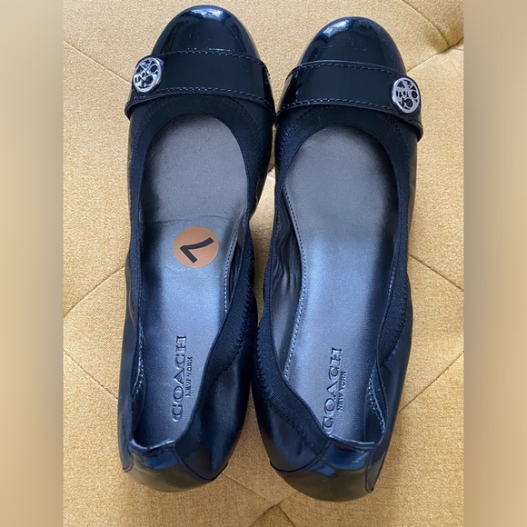 COACH 🆕BALLET BLACK SHOES, SIZE: US 7 - Picture 3 of 7